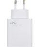 Originele Xiaomi MDY-12-EH 67W Fast Charge USB-A Adapter Wit