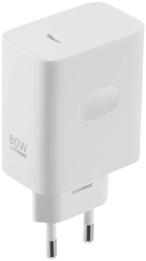Originele OnePlus SuperVOOC 80W GaN Snellader USB-C Adapter Wit afbeelding 1