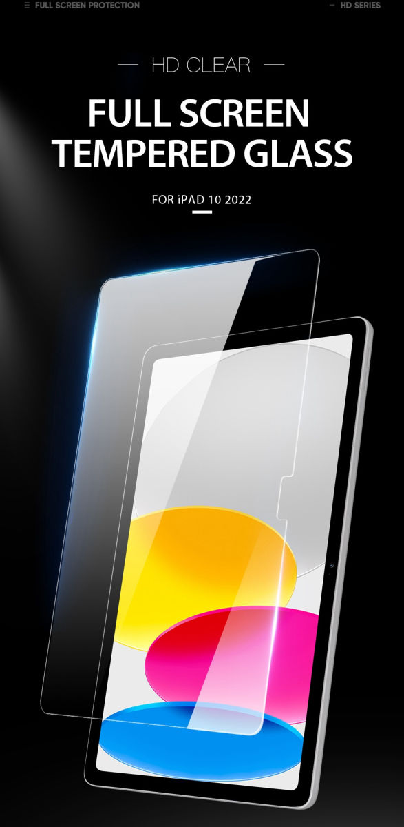 Dux Ducis Apple iPad 10.9 (2022) Screen Protector 9H Tempered Glass afbeelding 8