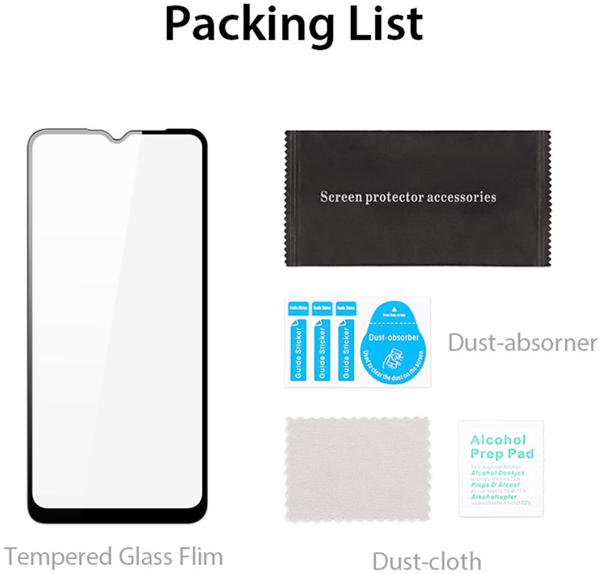 Dux Ducis Vivo Y16/Y02s Screen Protector 9H Tempered Glass afbeelding 7
