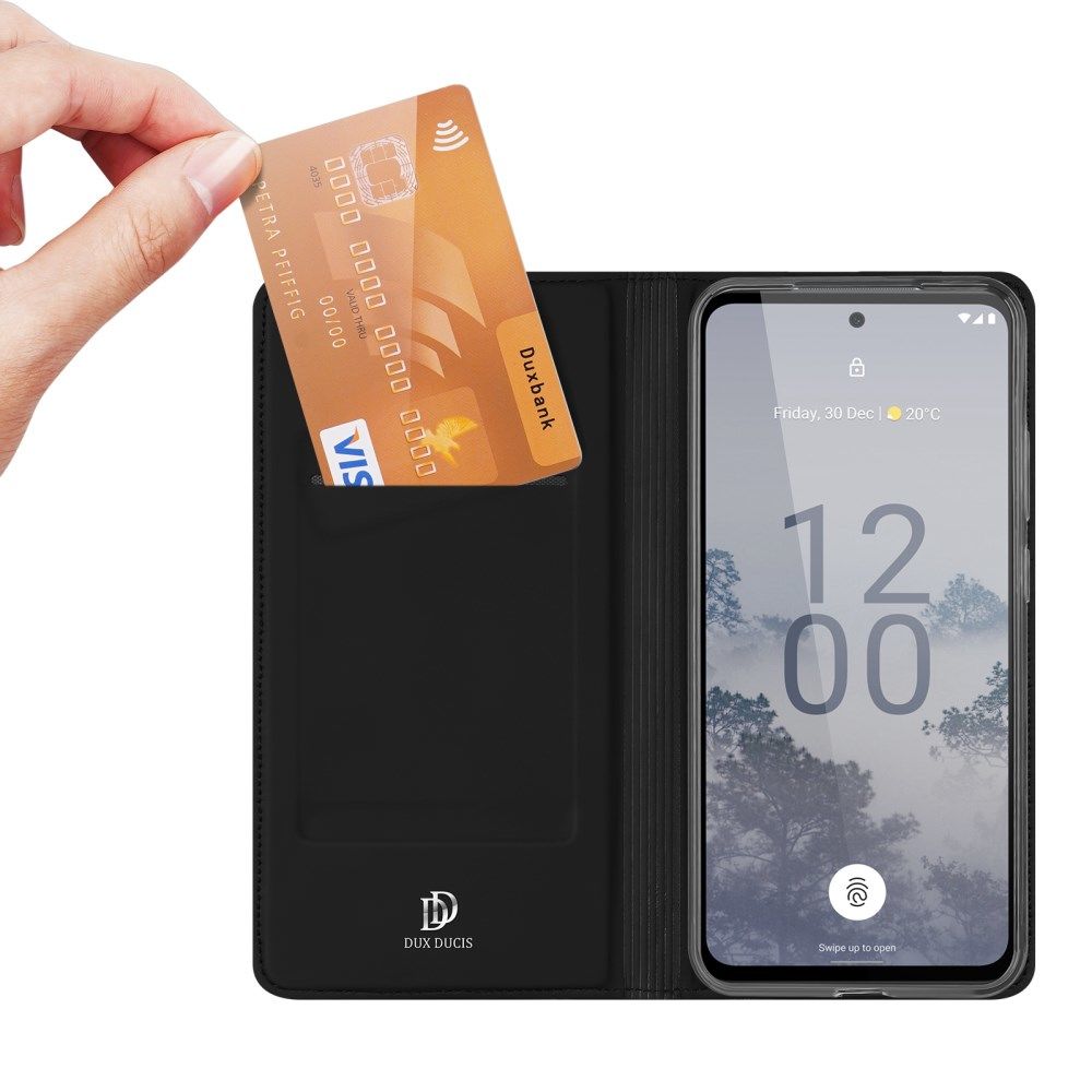 Dux Ducis Skin Pro Nokia X30 Hoesje Portemonnee Book Case Zwart afbeelding 5