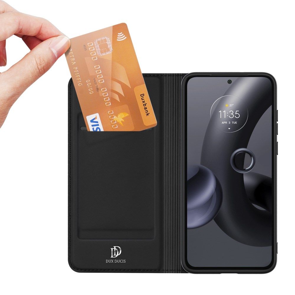 Dux Ducis Skin Pro Motorola Moto Edge 30 Neo Hoesje Portemonnee Zwart afbeelding 1