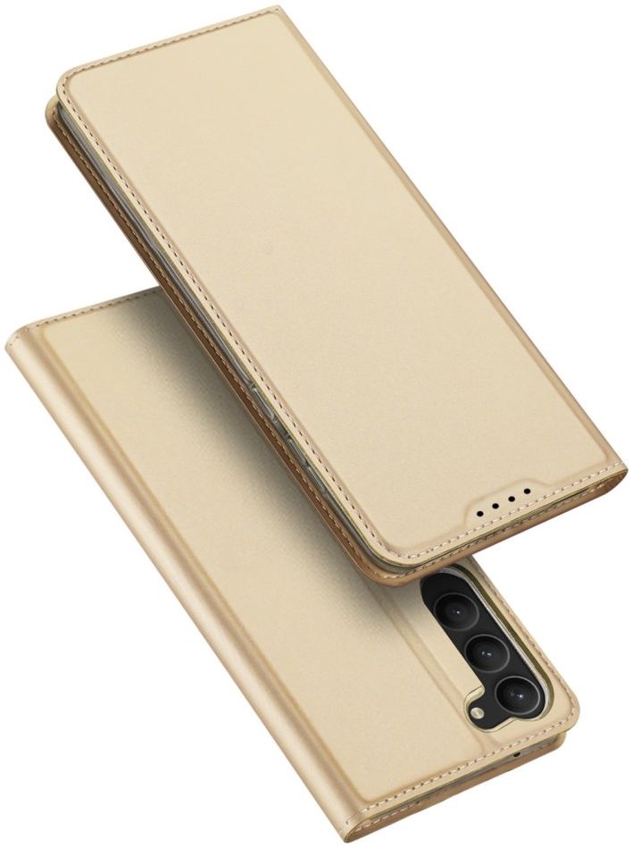 Dux Ducis Skin Pro Samsung Galaxy S23 Plus Hoesje Portemonnee Goud afbeelding 3