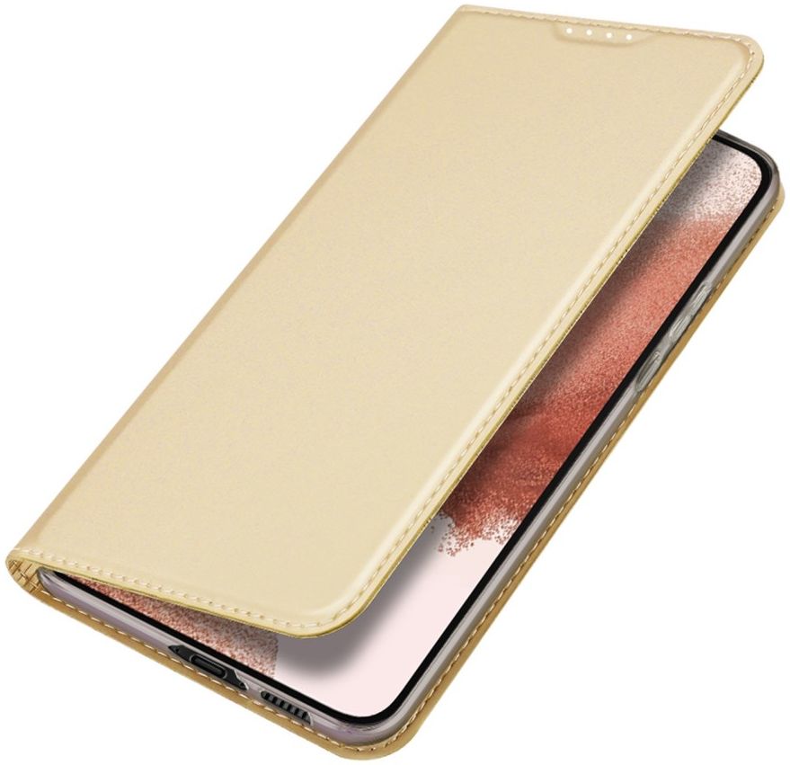 Dux Ducis Skin Pro Samsung Galaxy S23 Plus Hoesje Portemonnee Goud afbeelding 1