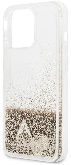 Guess Apple iPhone 14 Pro Hoesje Hard Case Gold Glitter Charms afbeelding 4