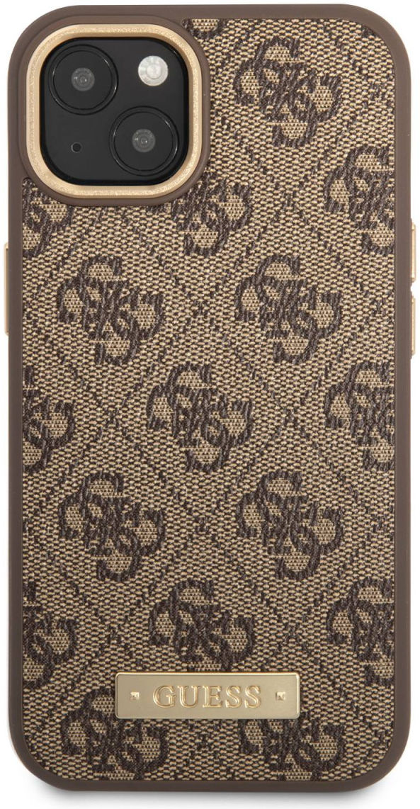 Guess Apple iPhone 14 Hoesje MagSafe Hard Case 4G Logo Plate afbeelding 2