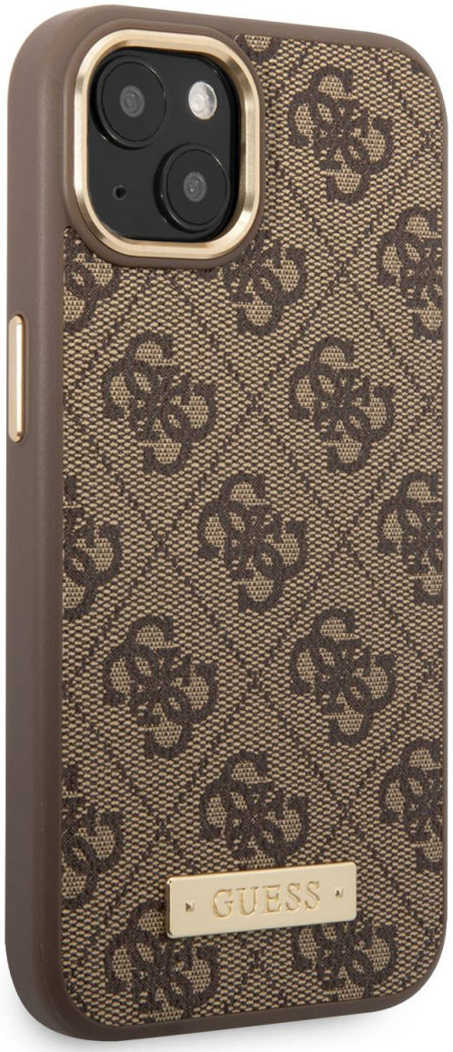Guess Apple iPhone 14 Hoesje MagSafe Hard Case 4G Logo Plate afbeelding 5