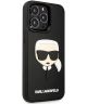 Karl Lagerfeld Apple iPhone 14 Pro Hoesje Back Cover 3D Karl Head
