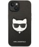 Karl Lagerfeld Apple iPhone 14 Plus Hoesje Saffiano Choupette Zwart