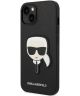 Karl Lagerfeld Apple iPhone 14 Plus Hoesje Saffiano Karl Head Zwart