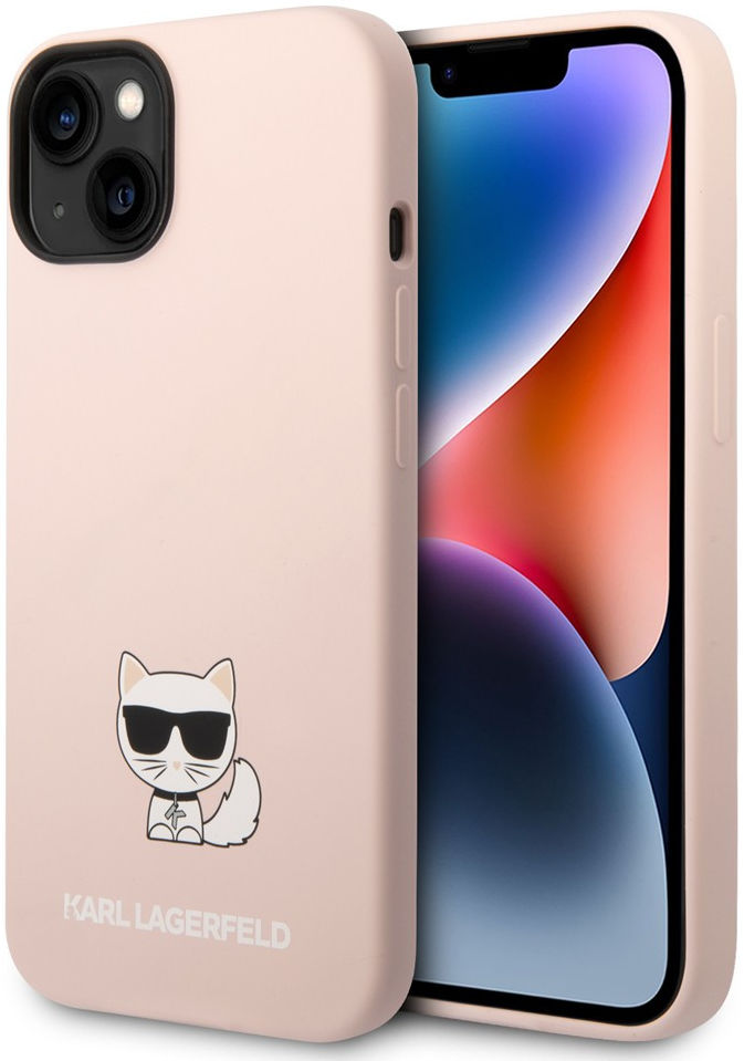 Karl Lagerfeld Apple iPhone 14 Hoesje Siliconen Choupette afbeelding 1