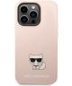 Karl Lagerfeld Apple iPhone 14 Pro Max Hoesje Siliconen Choupette