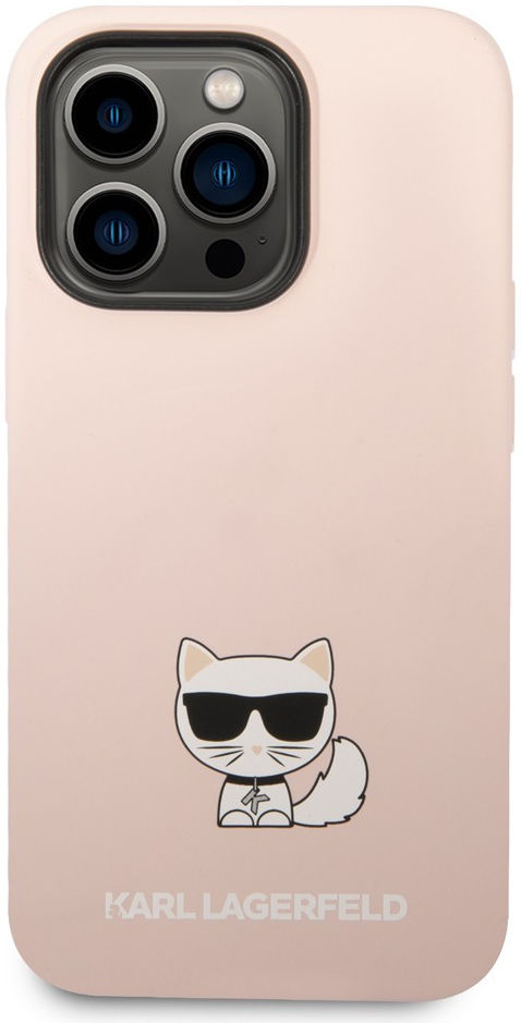 Karl Lagerfeld Apple iPhone 14 Pro Max Hoesje Siliconen Choupette afbeelding 2