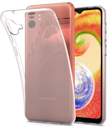 Samsung Galaxy A04 Hoesje Dun TPU Back Cover Transparant Hoesjes