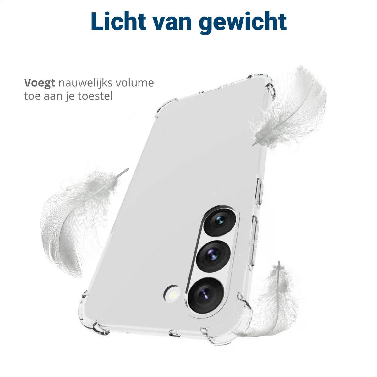Samsung Galaxy S23 Plus Hoesje Schokbestendig en Dun TPU Transparant afbeelding 5