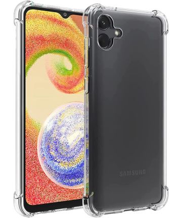 Samsung Galaxy A04 Hoesje Schokbestendig en Dun TPU Transparant Hoesjes