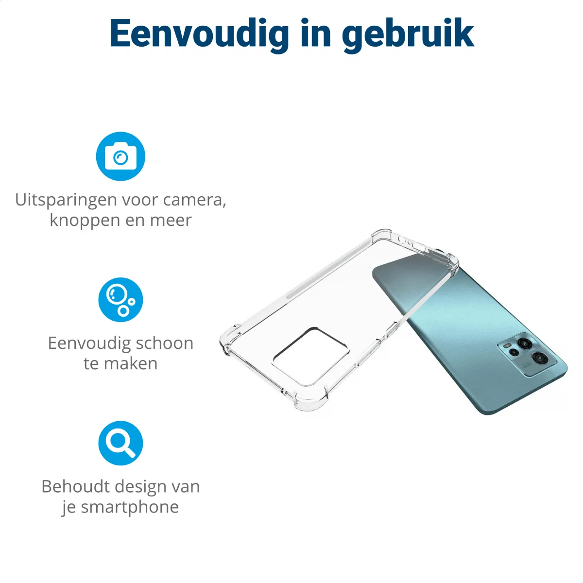 Motorola Moto G72 Hoesje Schokbestendig en Dun TPU Transparant afbeelding 6
