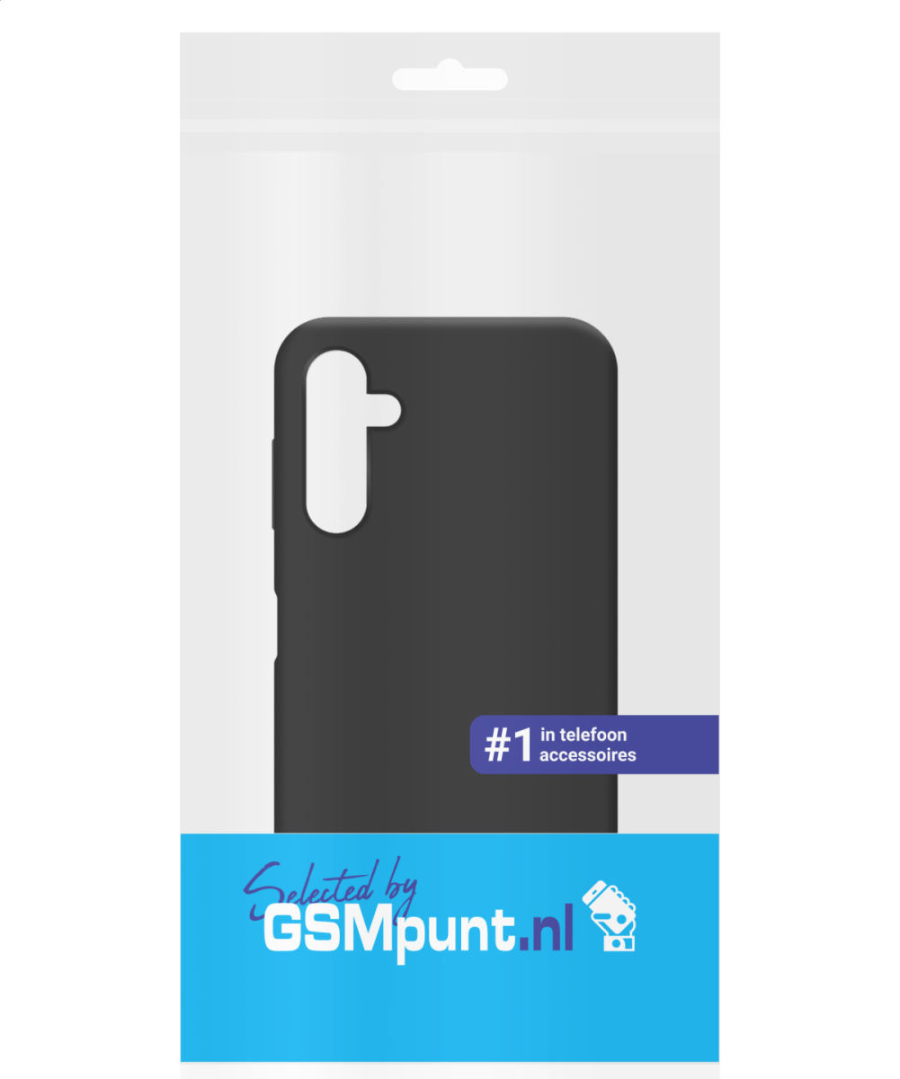 Samsung Galaxy A14 Hoesje Dun TPU Matte Back Cover Zwart afbeelding 5