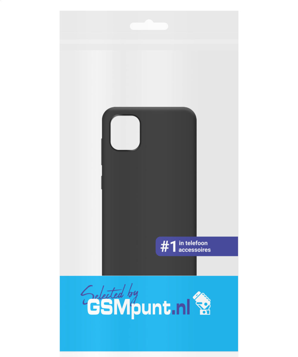 Samsung Galaxy A04 Hoesje Dun TPU Matte Back Cover Zwart afbeelding 5