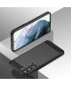 Samsung Galaxy S23 Hoesje Geborsteld TPU Flexibele Back Cover Zwart