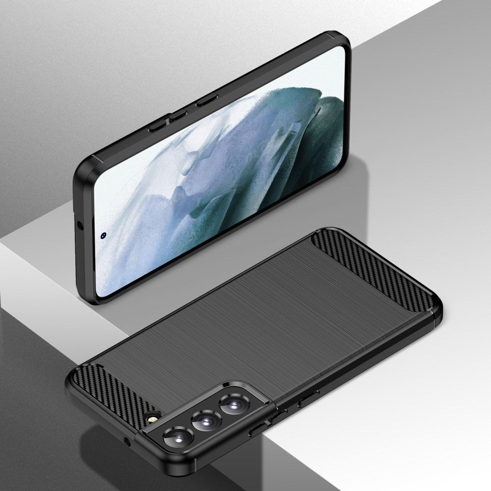 Samsung Galaxy S23 Hoesje Geborsteld TPU Flexibele Back Cover Zwart afbeelding 10