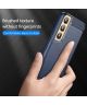 Samsung Galaxy S23 Hoesje Geborsteld TPU Flexibele Back Cover Blauw