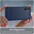 Samsung Galaxy A14 Hoesje Geborsteld TPU Flexibele Back Cover Blauw afbeelding 6