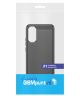 Samsung Galaxy A34 Hoesje Geborsteld TPU Flexibele Back Cover Zwart