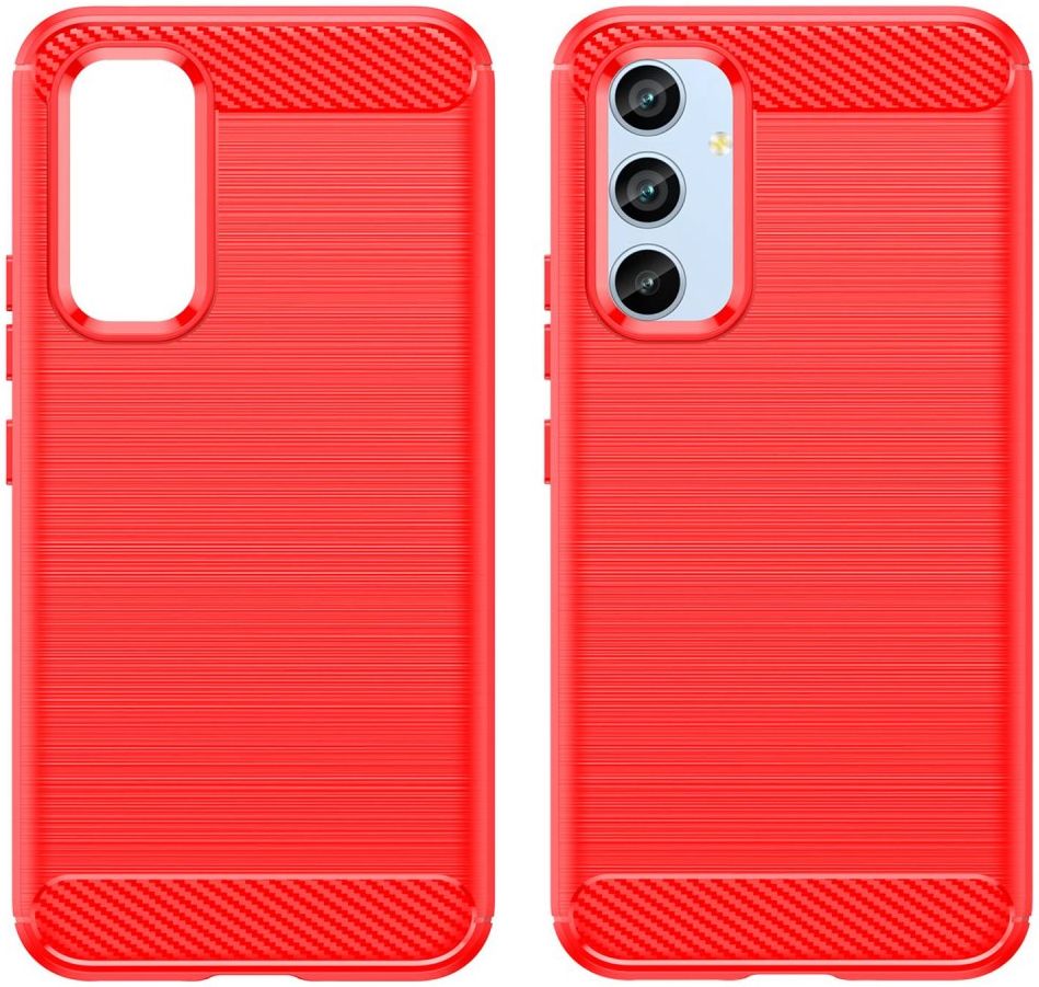 Samsung Galaxy A54 Hoesje Geborsteld TPU Flexibele Back Cover Rood afbeelding 10