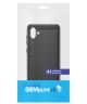 Samsung Galaxy A04 Hoesje Geborsteld TPU Flexibele Back Cover Zwart