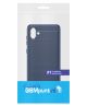 Samsung Galaxy A04 Hoesje Geborsteld TPU Flexibele Back Cover Blauw