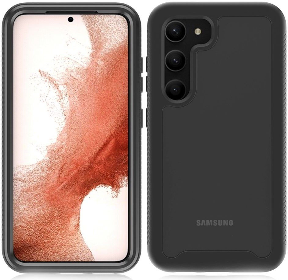 Samsung Galaxy S23 Plus Hoesje Full Protect 360° Cover Hybride Zwart afbeelding 9