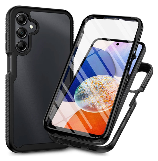 Samsung Galaxy S23 Plus Hoesje Full Protect 360° Cover Hybride Zwart afbeelding 1