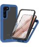 Samsung Galaxy S23 Plus Hoesje Full Protect 360° Cover Hybride Blauw