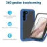 Samsung Galaxy S23 Plus Hoesje Full Protect 360° Cover Hybride Blauw afbeelding 2