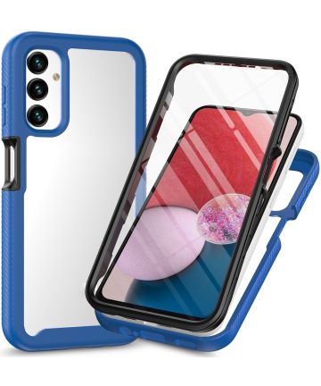 Samsung Galaxy A14 Hoesje Full Protect 360° Cover Hybride Blauw Hoesjes
