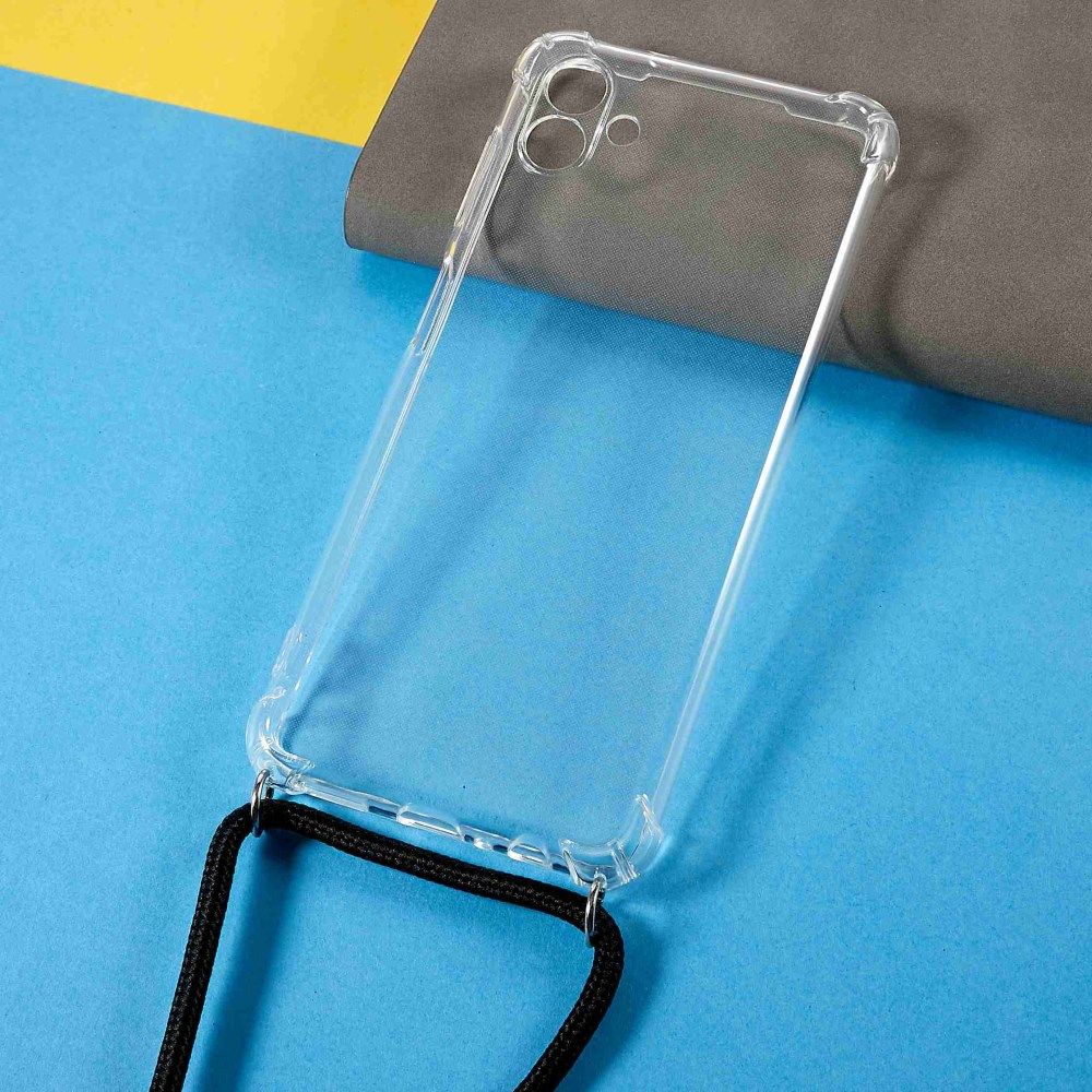 Samsung Galaxy A04 Hoesje met Koord Schokbestendig TPU Transparant afbeelding 11