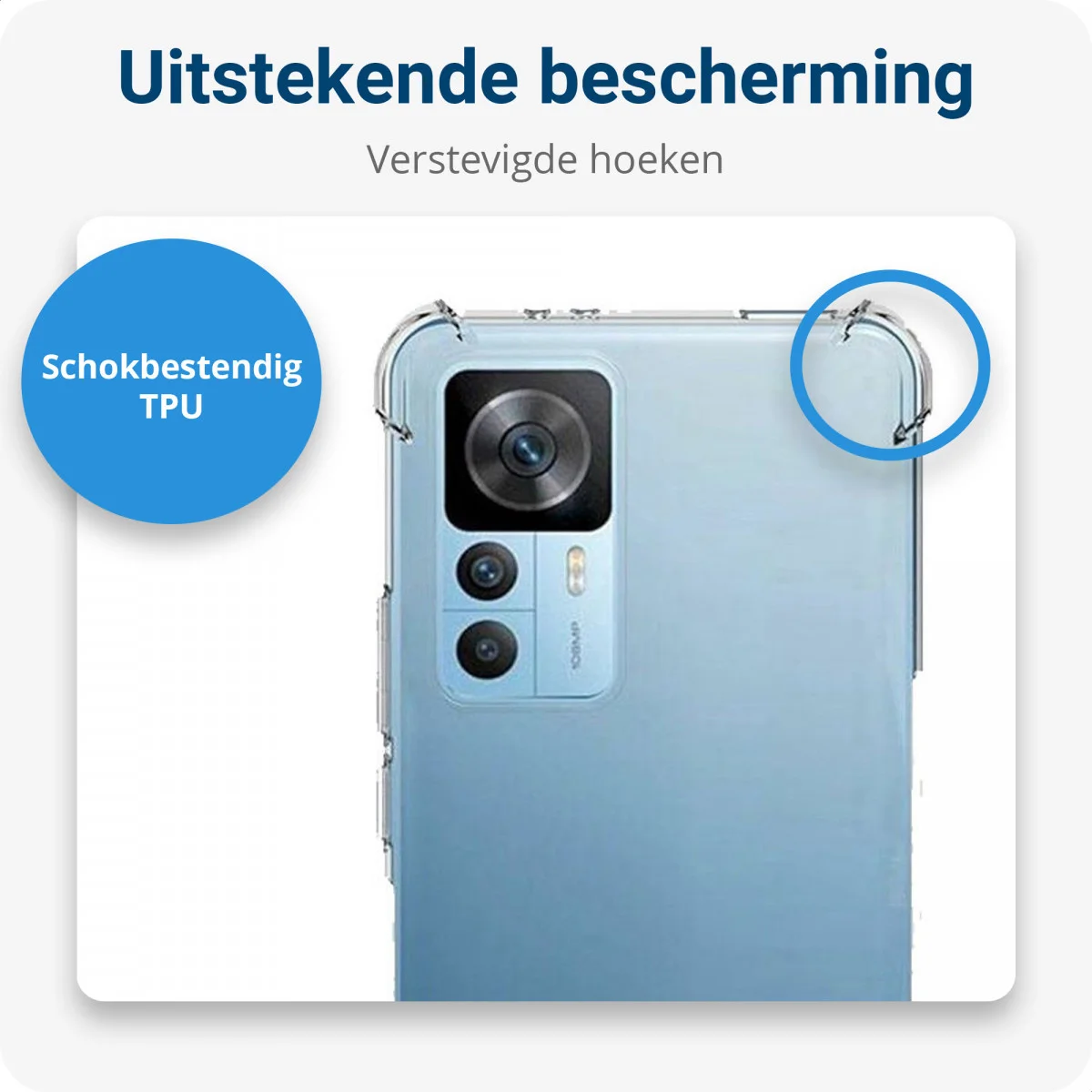 Xiaomi 12T / 12T Pro Hoesje met Koord Schokbestendig TPU Transparant afbeelding 2