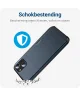 Samsung Galaxy S23 Hoesje met Slider Kaarthouder Back Cover Blauw