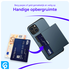 Samsung Galaxy S23 Hoesje met Slider Kaarthouder Back Cover Blauw afbeelding 5