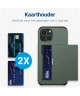 Samsung Galaxy S23 Hoesje met Slider Kaarthouder Back Cover Groen