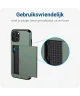 Samsung Galaxy S23 Hoesje met Slider Kaarthouder Back Cover Groen