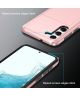 Samsung Galaxy S23 Hoesje met Slider Kaarthouder Back Cover Groen