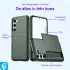 Samsung Galaxy S23 Hoesje met Slider Kaarthouder Back Cover Groen afbeelding 4