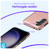 Samsung Galaxy S23 Hoesje met Slider Kaarthouder Back Cover Roze Goud afbeelding 5