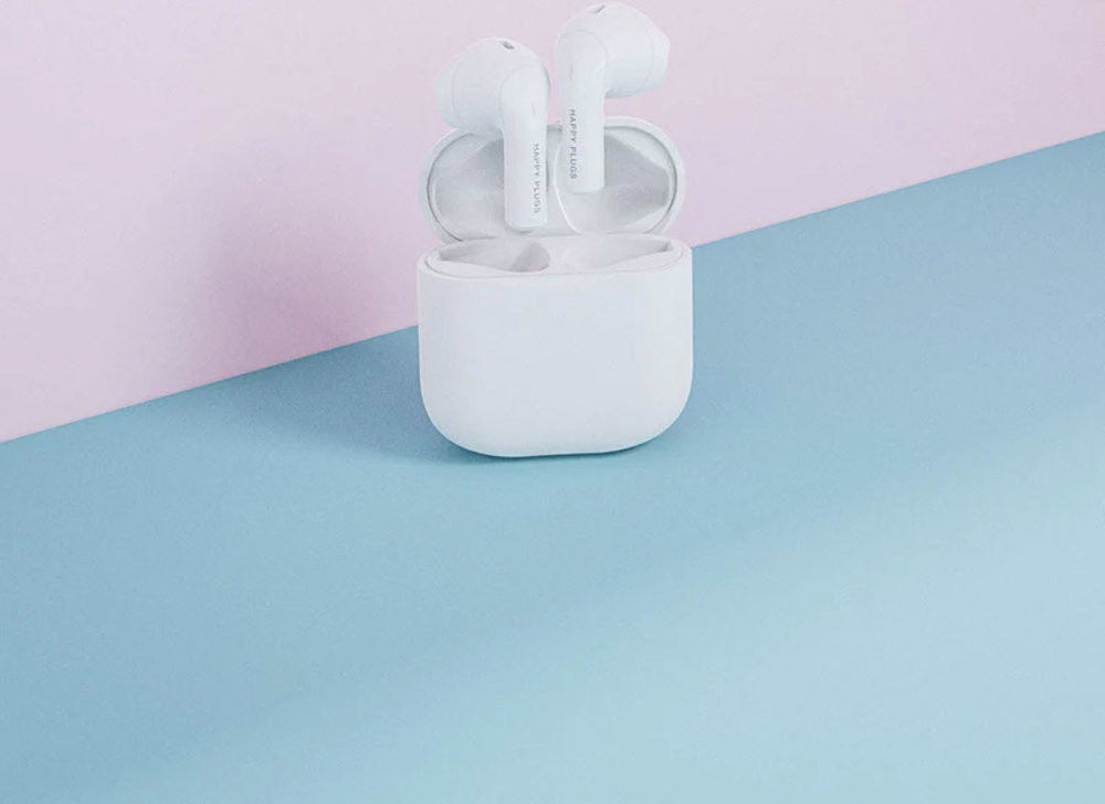 Happy Plugs Joy Bluetooth 5.2 Headset Draadloze Oordopjes Wit afbeelding 4