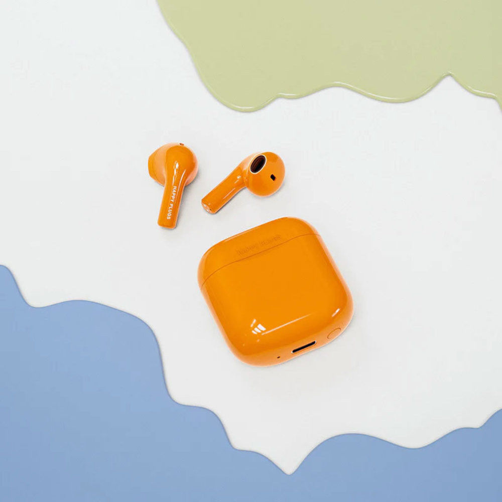 Happy Plugs Joy Bluetooth 5.2 Headset Draadloze Oordopjes Oranje afbeelding 5