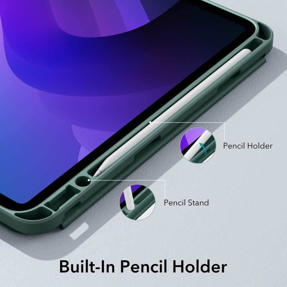 ESR Rebound Pencil Book Case Apple iPad 10.9 2022 Hoes Groen afbeelding 4