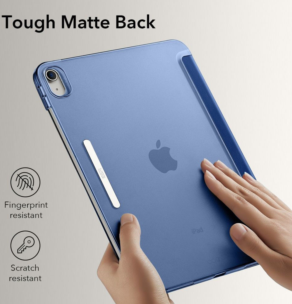 ESR Ascend Apple iPad 10.9 (2022) Hoes Tri-Fold Book Case Blauw afbeelding 4