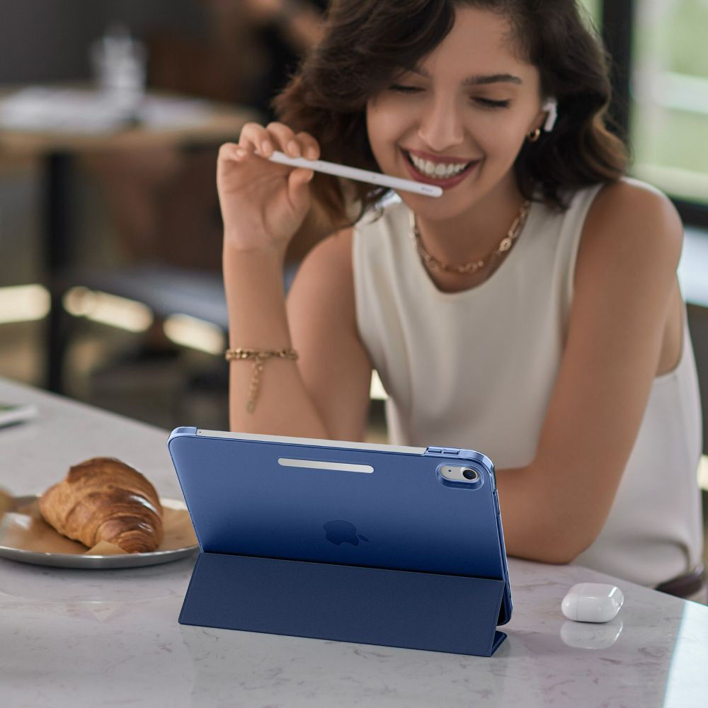 ESR Ascend Apple iPad 10.9 (2022) Hoes Tri-Fold Book Case Blauw afbeelding 8